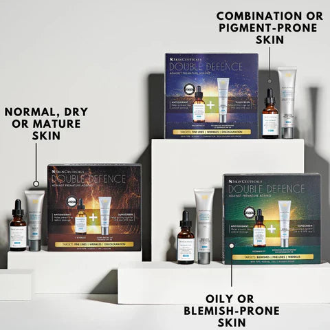 Double Defence Kits are back in stock !! Free full size SPF with Antioxidant.