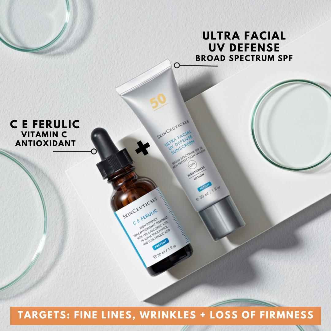 SkinCeuticals Double Defence C E Ferulic Kit. Free Full Sized Ultra Facial Defence Worth €48