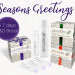 Skinade Collagen Drink Limited Edition Christmas Set with products displayed