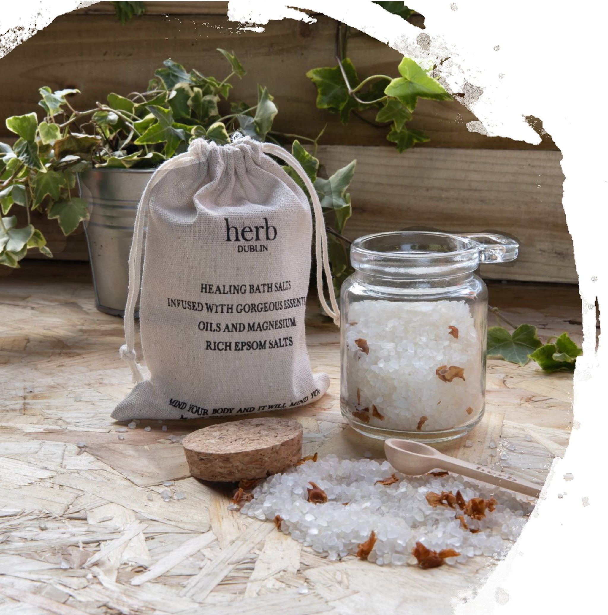 Herb Dublin - Healing Bath Salts - Peppermint & Eucalyptus